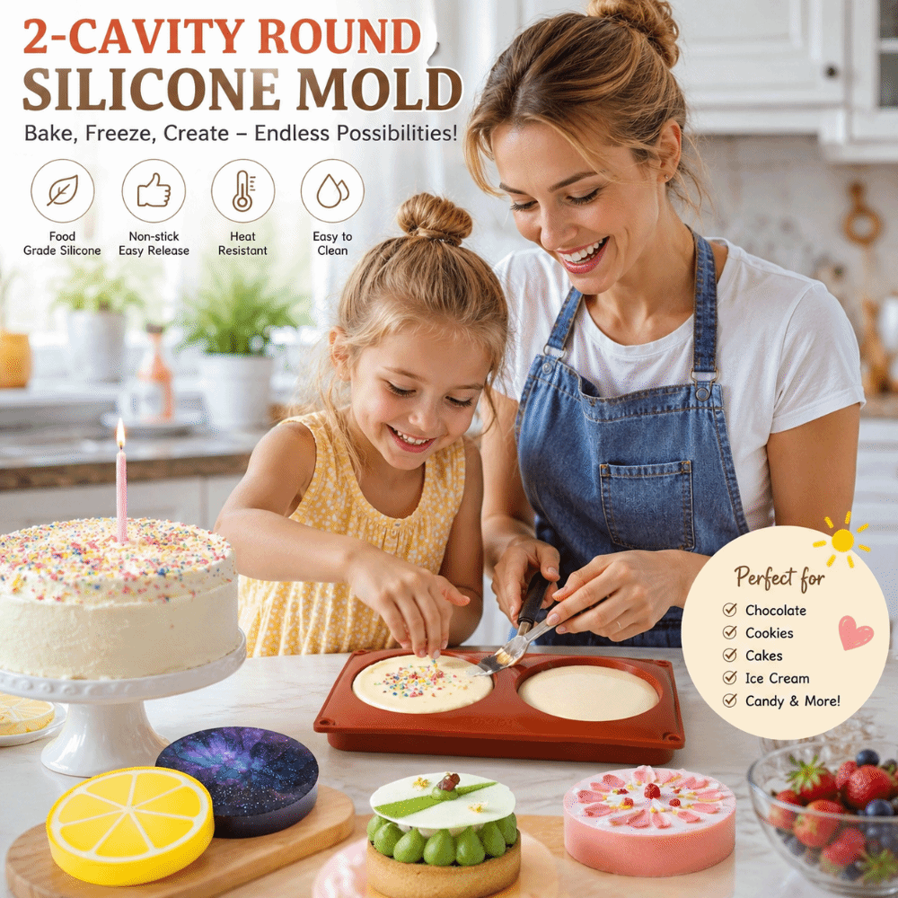 Soap Making Vendors - Cylinder Shaped Silicone Baking Mold Large