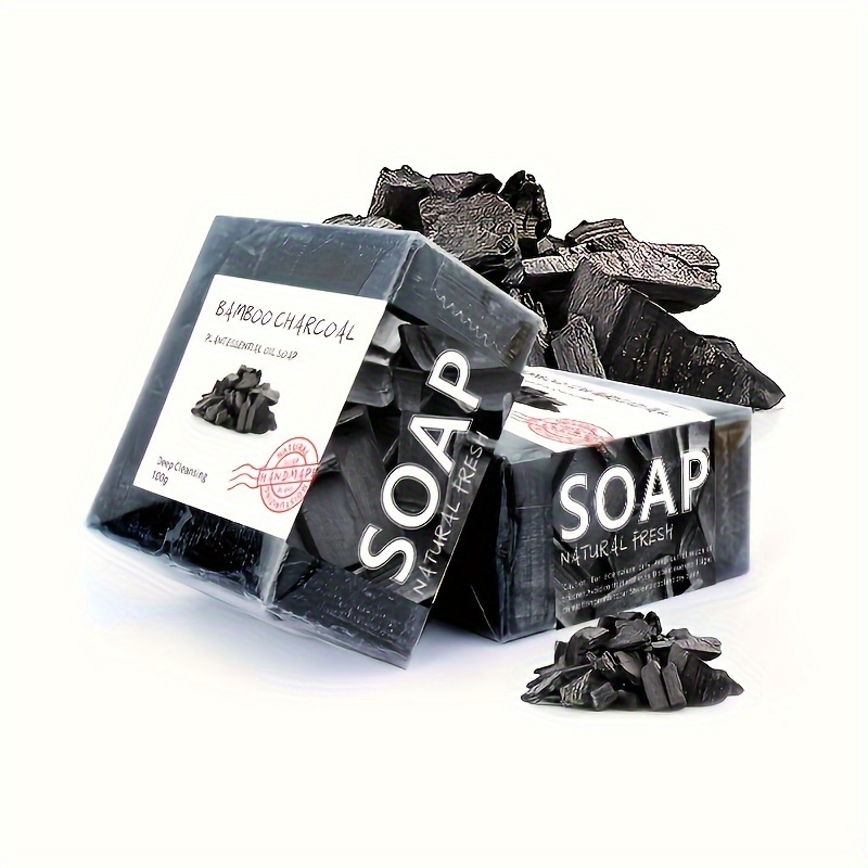 Essential Oil Soap - 100g Moisturizing Handmade Bamboo Charcoal Soap
