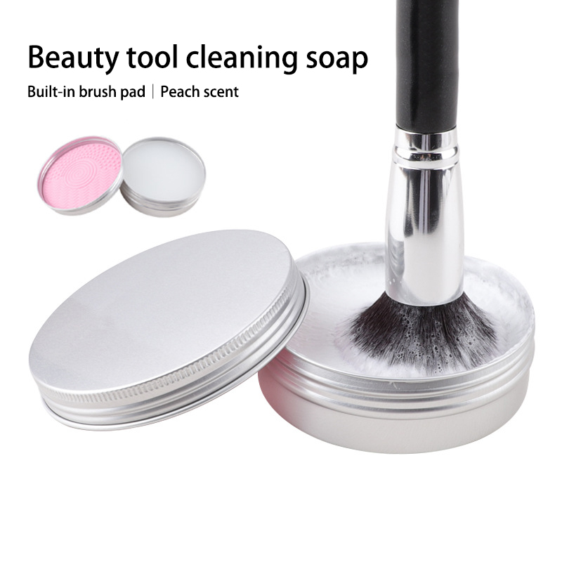 Soap Making Ins - 50g Honey Peach Silicone Makeup Brush