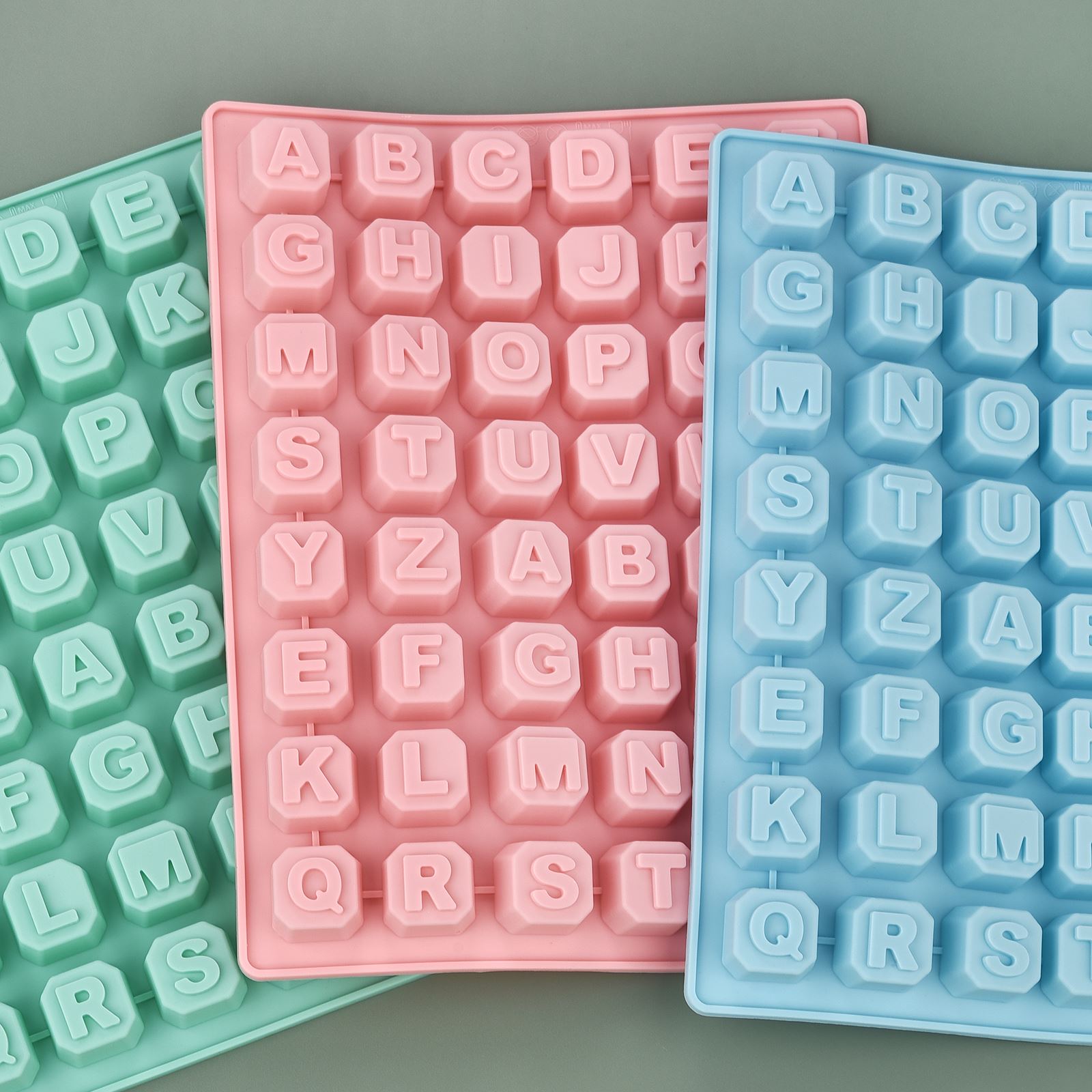 Soap Making Gloves - 48 Letter Enghish Alphabet letter Silicone