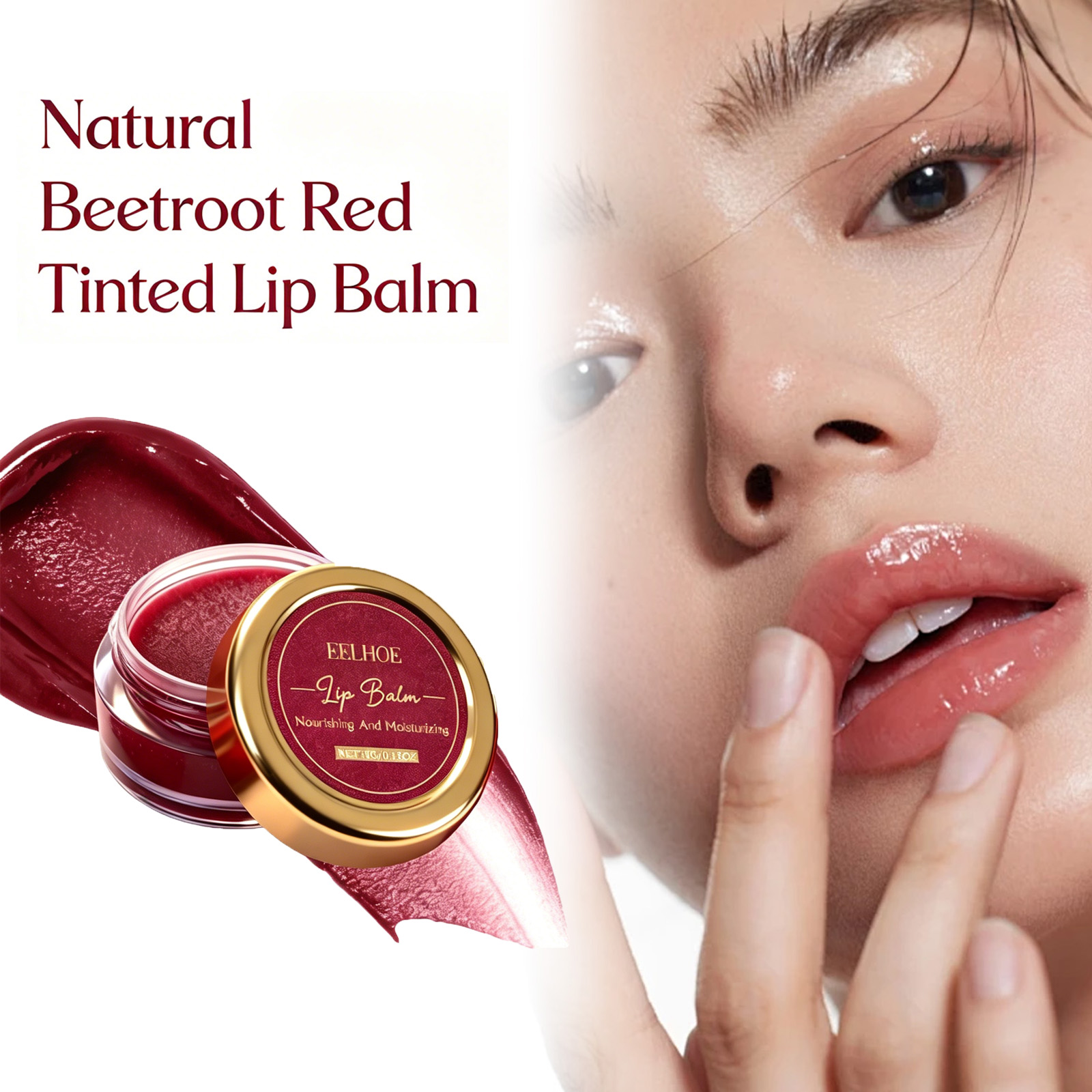 Shea Butter Raw - Beetroot Red Tinted Lip Balm Deep