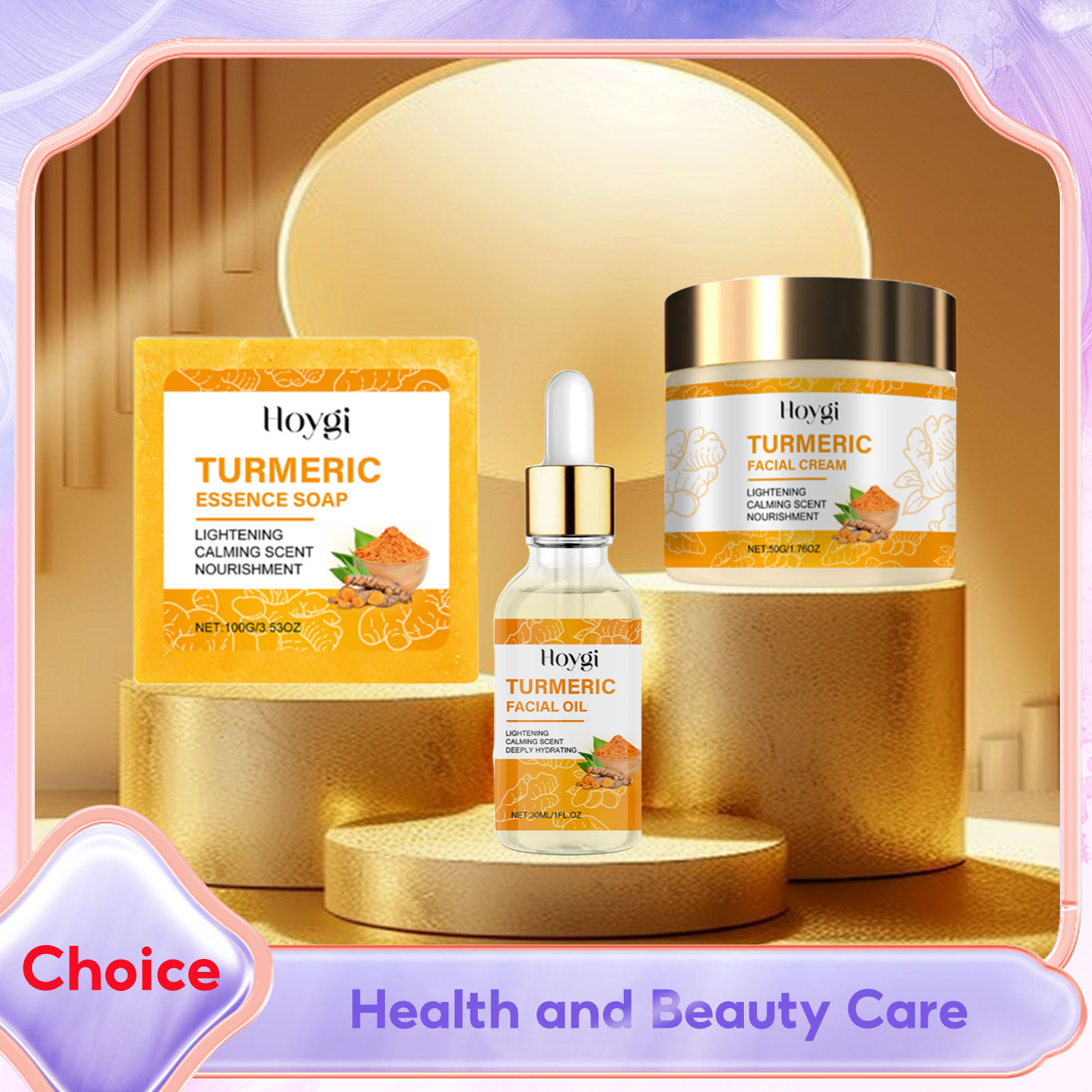 Essential Oil Soap - Turmeric Skincare Set Body Soap Anti