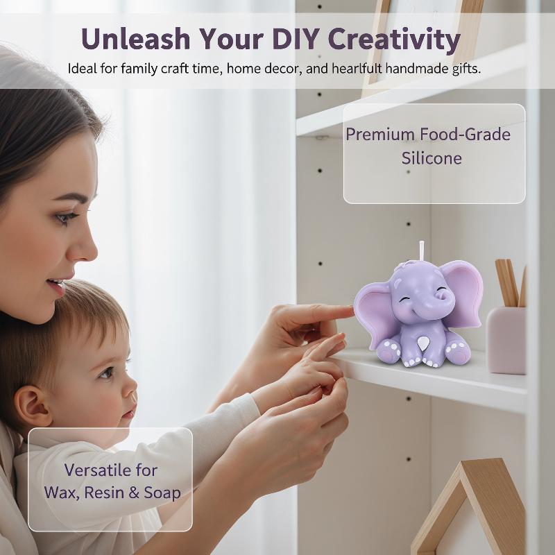 Cute 3D Elephant Silicone Cand - Soap Making Gloves recension och pris