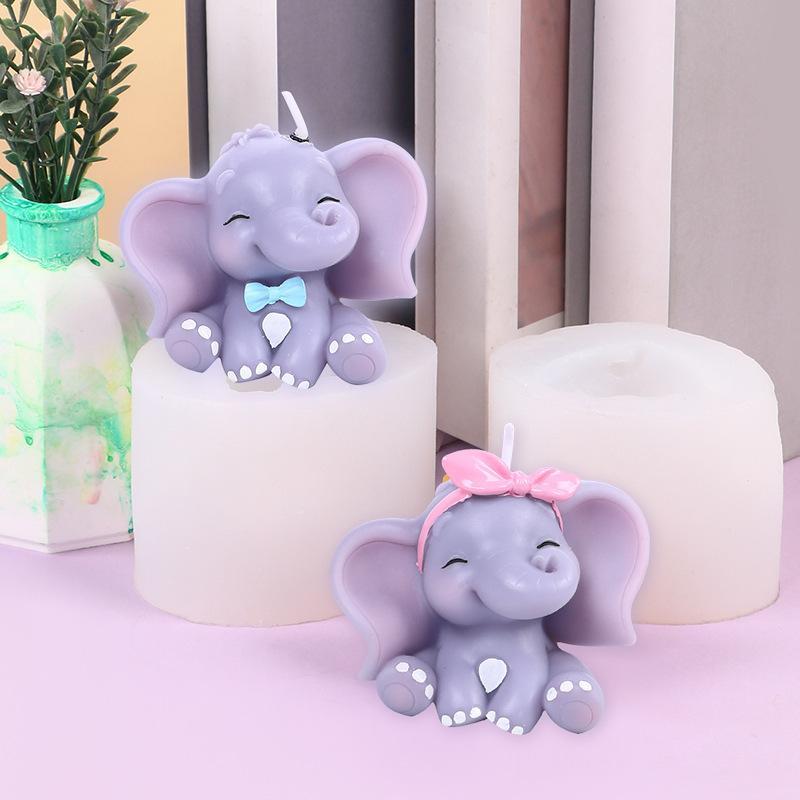 Cute 3D Elephant Silicone Cand - Soap Making Gloves recension och pris