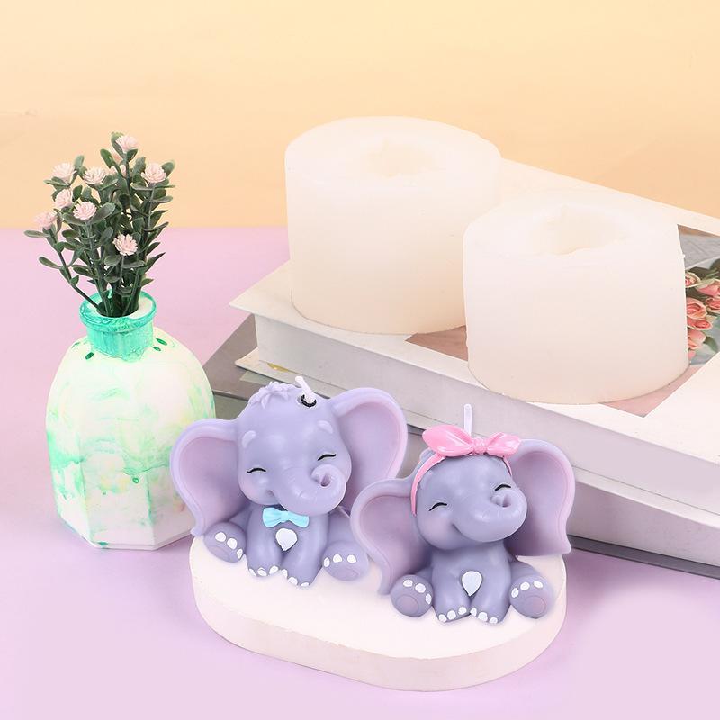 Cute 3D Elephant Silicone Cand - Soap Making Gloves recension och pris