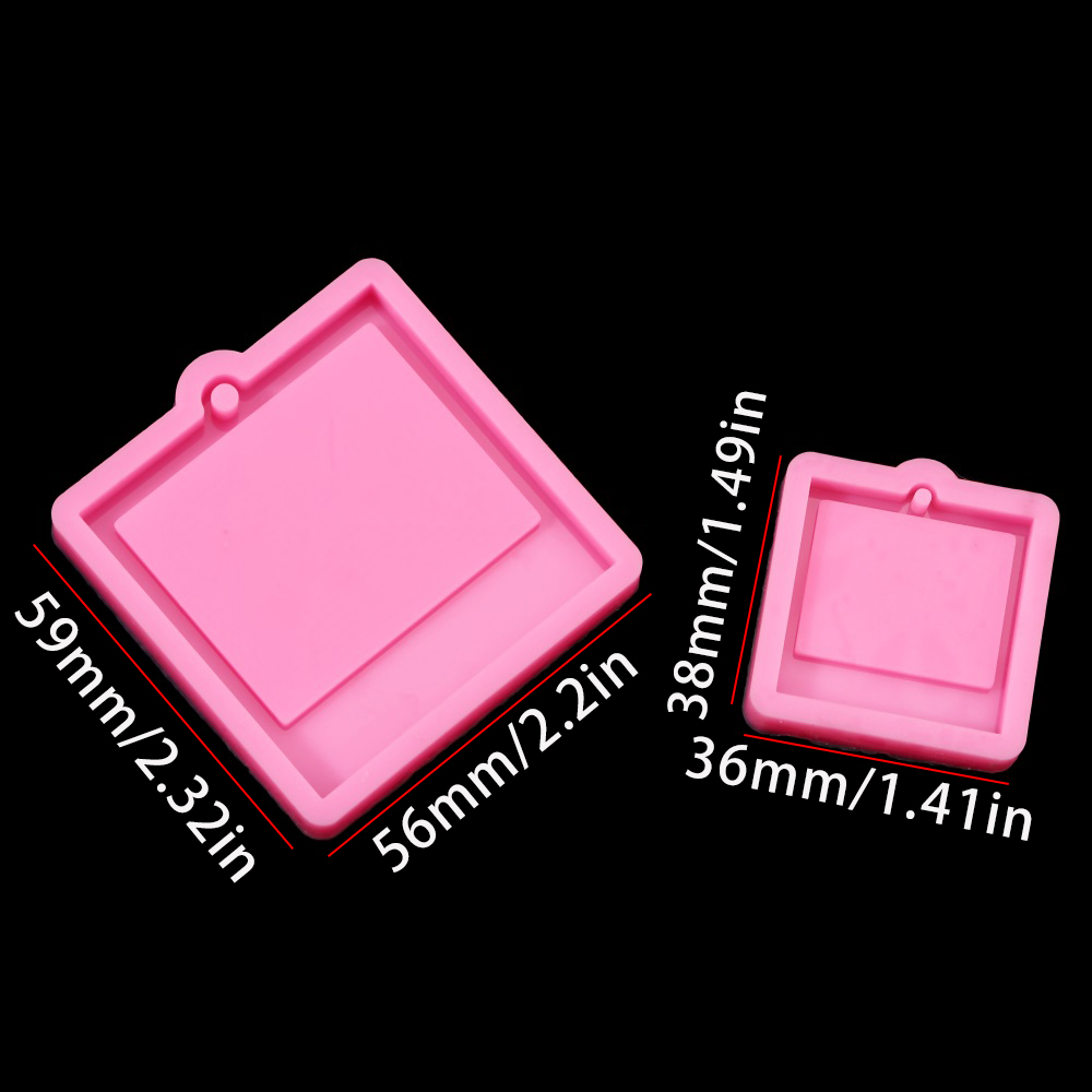 Photo Frame Epoxy Resin Keycha - Soap Making Gloves recension och pris