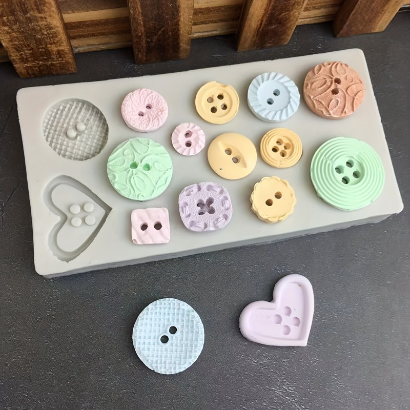 Buttons Shape Silicone Mold Si - Soap Making Gloves recension och pris