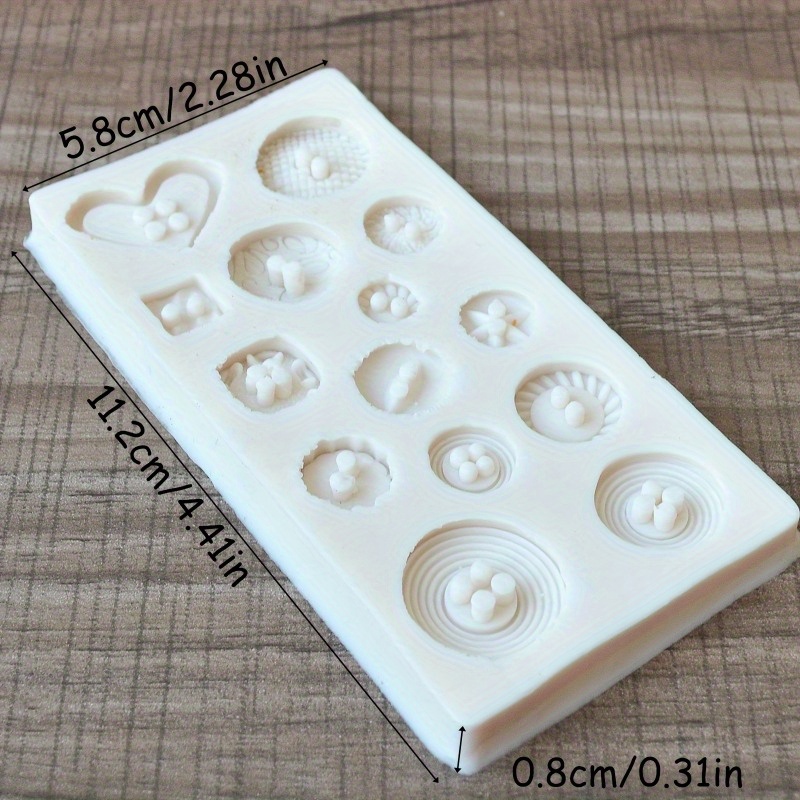 Buttons Shape Silicone Mold Si - Soap Making Gloves recension och pris