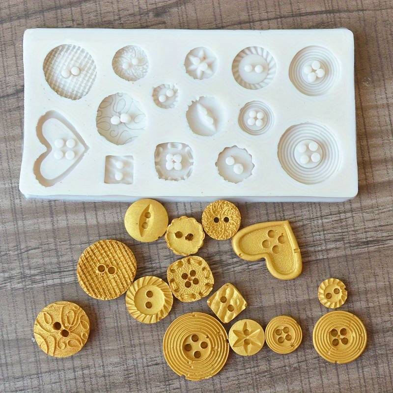 Buttons Shape Silicone Mold Si - Soap Making Gloves recension och pris