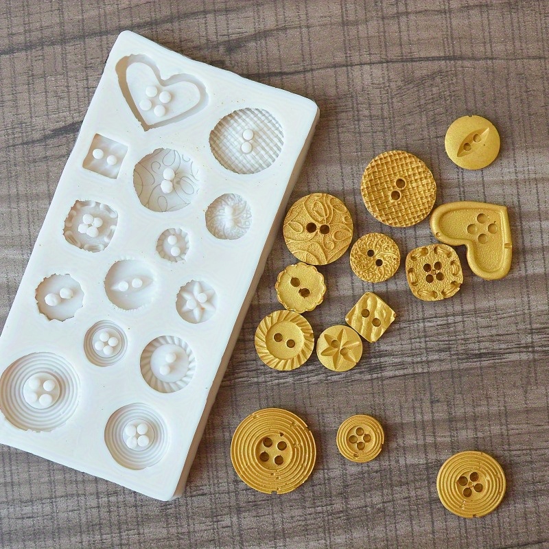 Buttons Shape Silicone Mold Si - Soap Making Gloves recension och pris