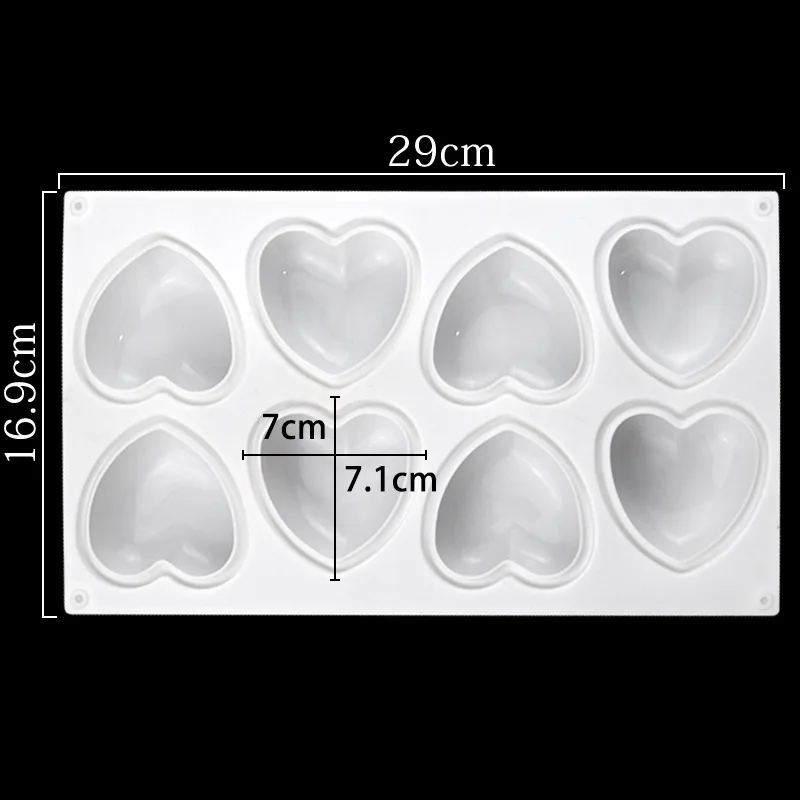 Love Heart Silicone Soap Mold  - Soap Making Gloves recension och pris