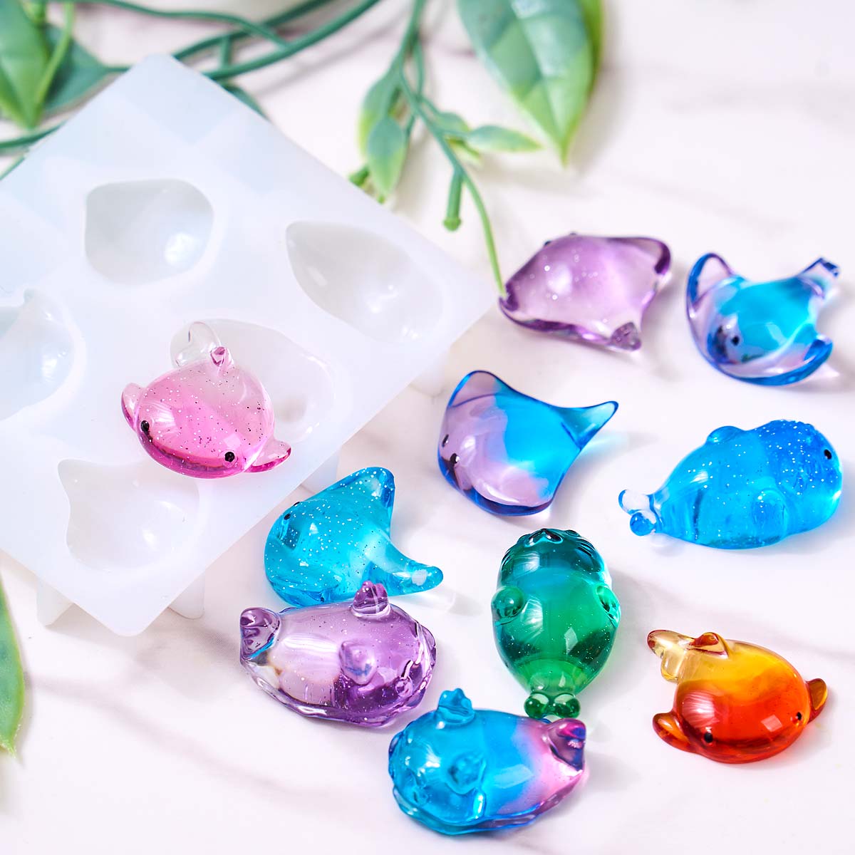 3D Healing Kawaii Manta Ray Wh - Soap Making Gloves recension och pris