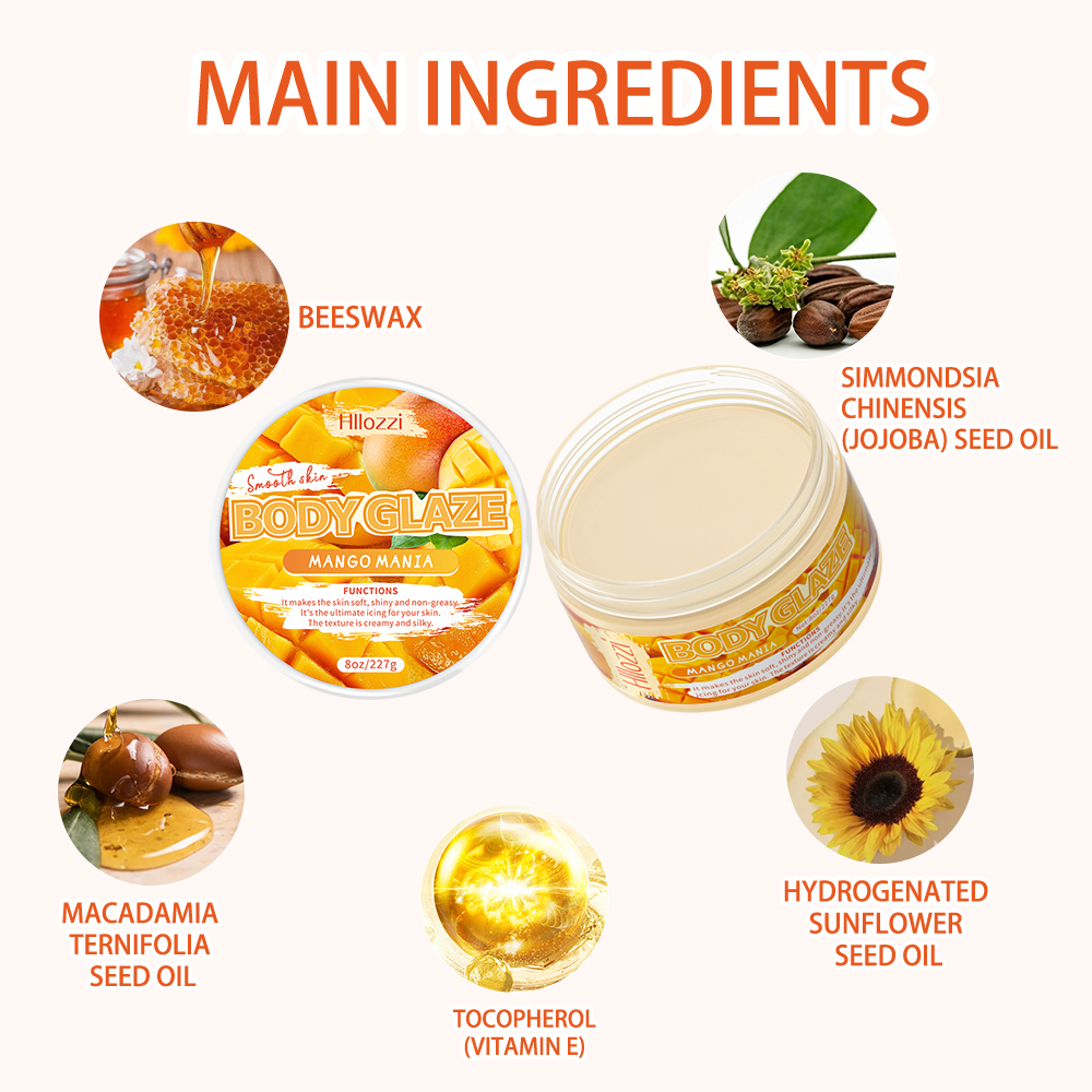 2oz/8oz Mango Mania Body Glaze - Shea Butter Raw recension och pris