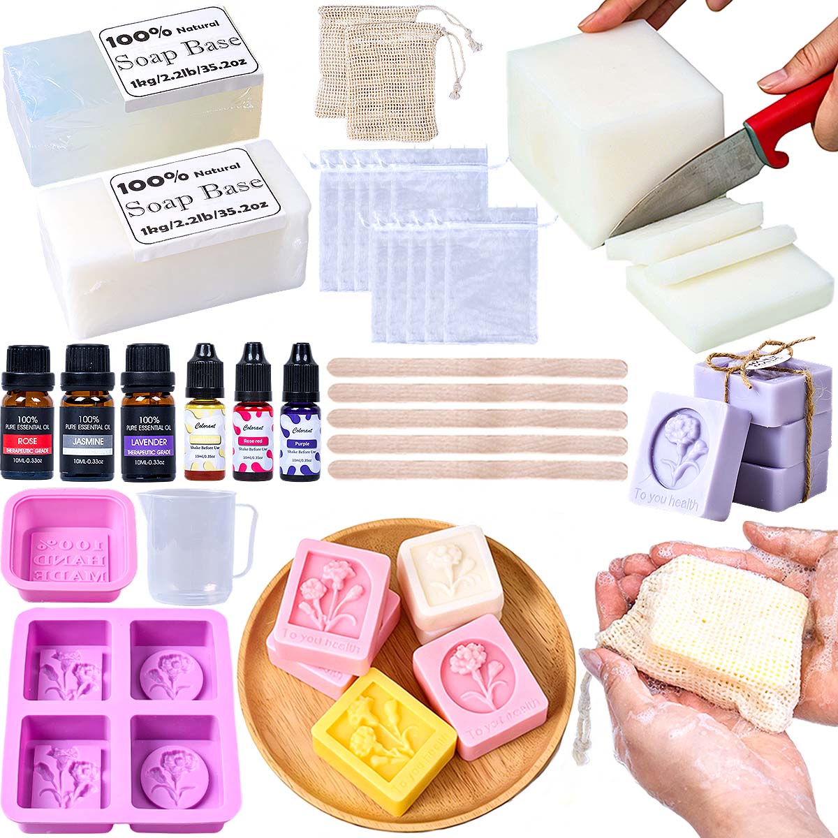 DIY Handmade Soap Making Kit F - Soap Making Starter Kit recension och pris