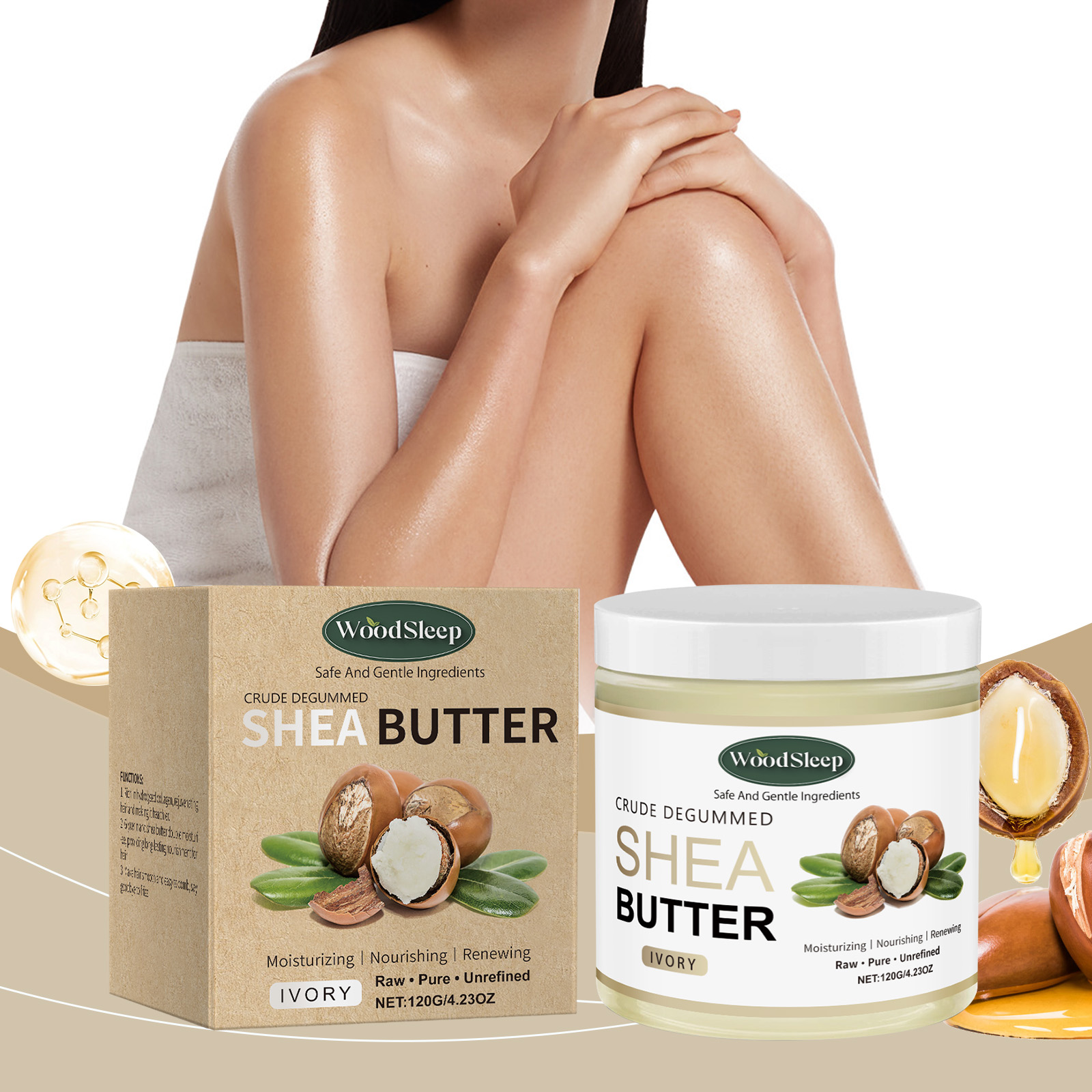 Crude Shea Butter Cream for Ex - Shea Butter Raw recension och pris