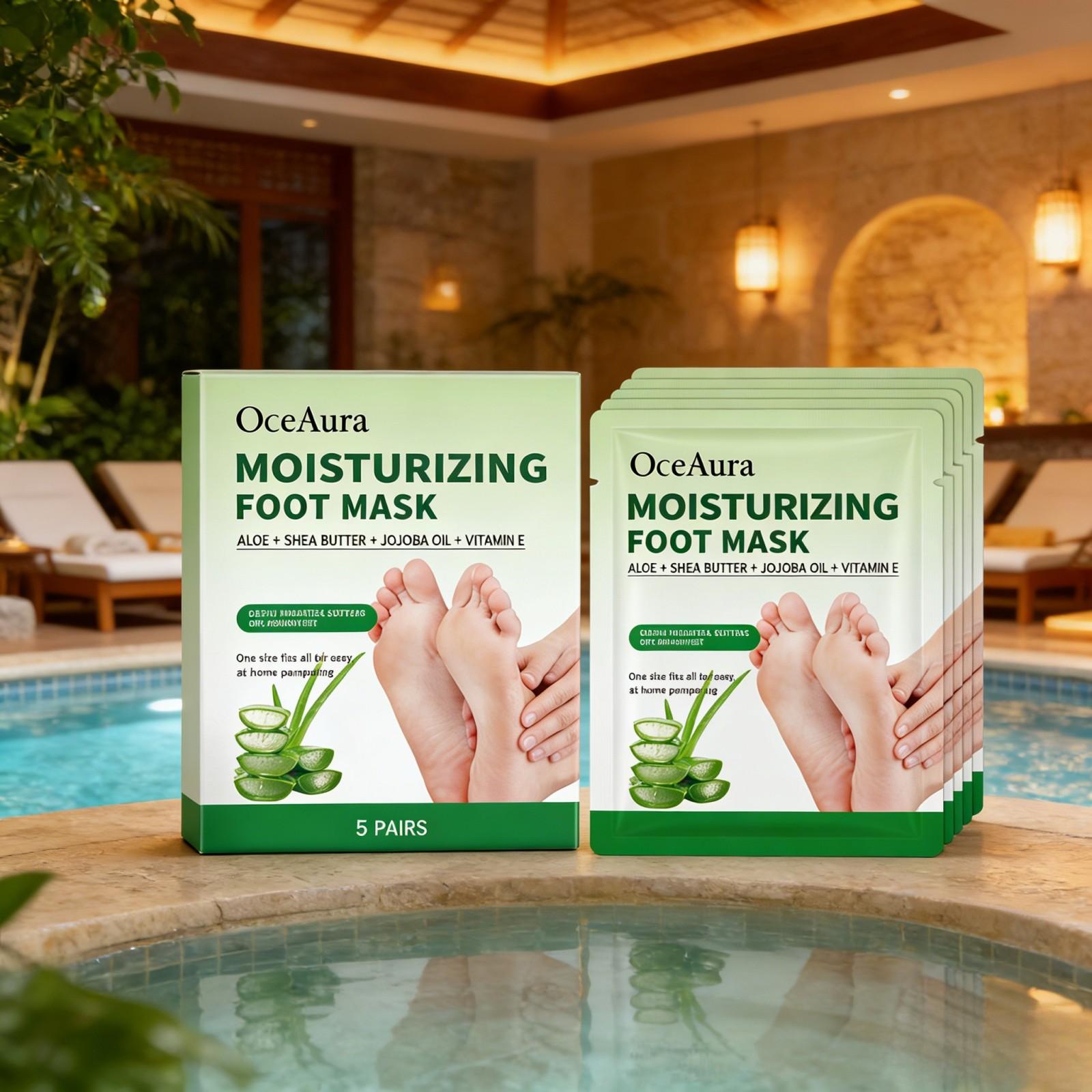 OceAura Moisturizing Foot Mask - Shea Butter Raw recension och pris
