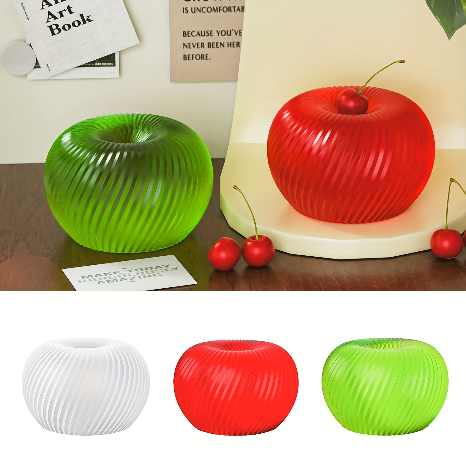 A trendy red apple silicone mo - Soap Making Ins recension och pris