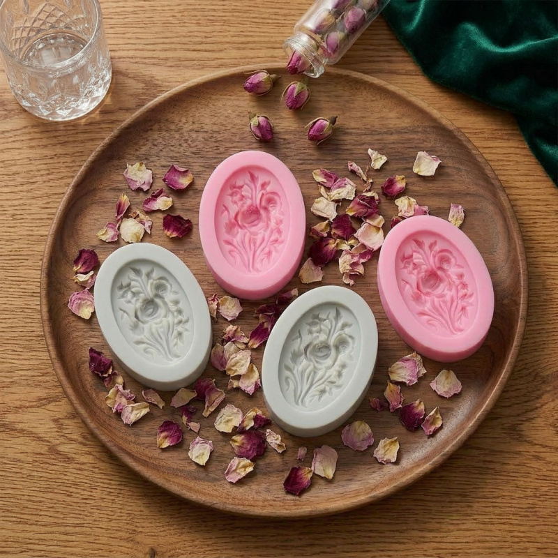 4 Silicone mold with flower sh - Soap Making Ins recension och pris